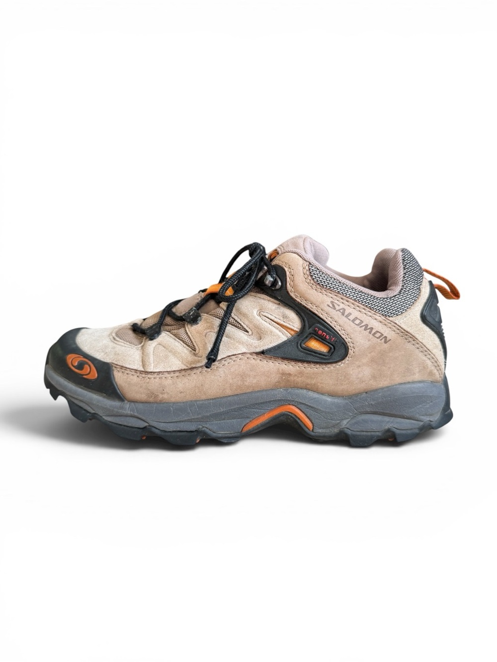 Salomon Spectur2 Trail Hiking Shoes Brown Orange Y2K Outdoor Shoes Size 8.5